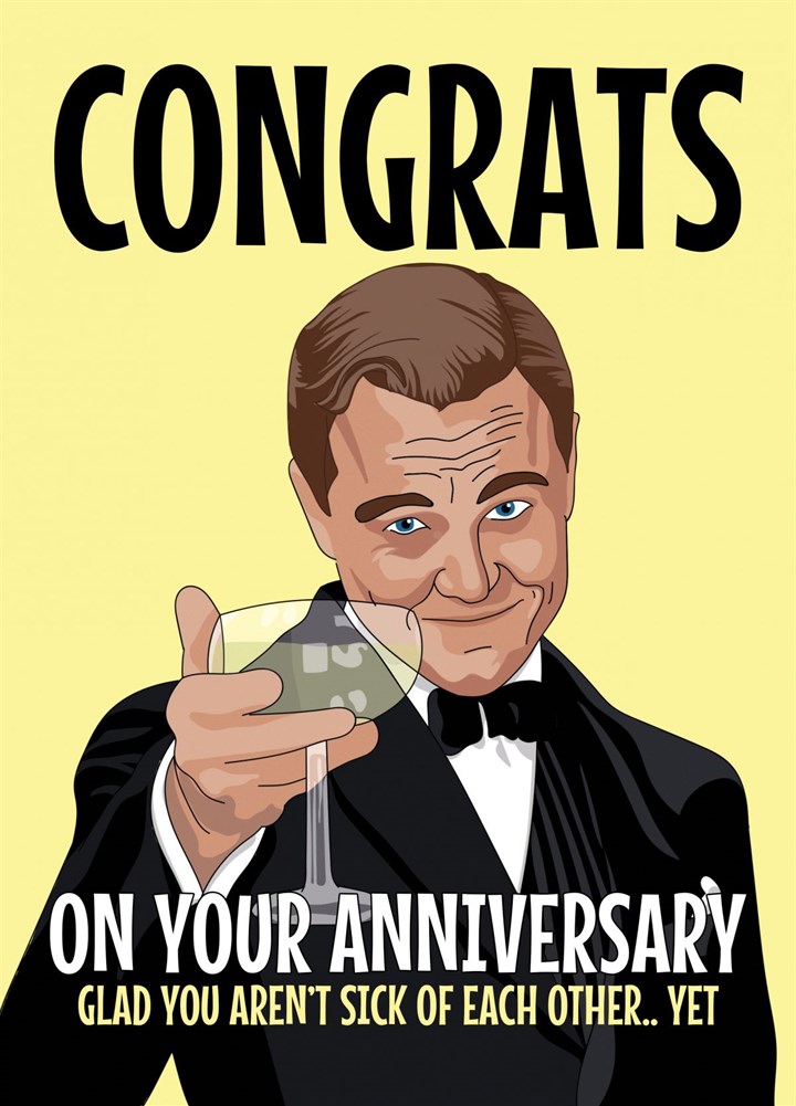Congrats On Your Anniversary Gatsby Card